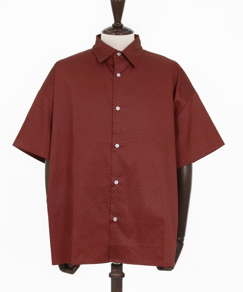 Jih Nunc(ジーヌンク)の「mhs2526-小紋総柄ルーズシルエットシャツ(JIH-R1168)(シャツ/ブラウス・メンズ・レッド/ネイビー/ブラック・S/M/L)」の22枚目の写真