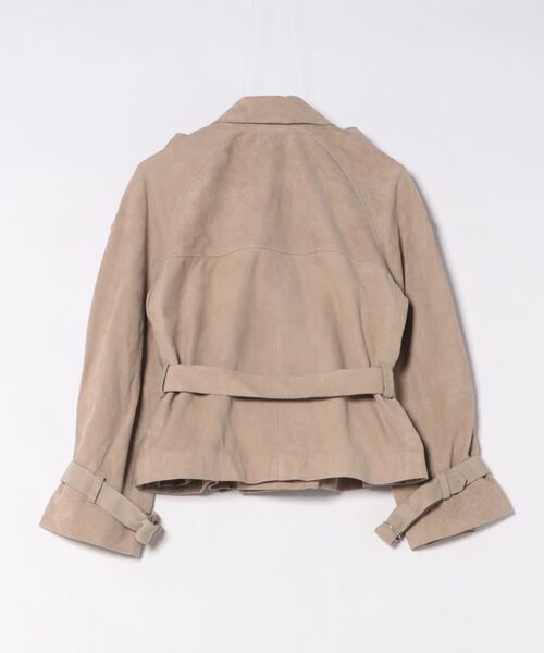 ALLSAINTS(オールセインツ)の「REED CROPPED SUEDE TRENCH COAT | REED クロップド スエード トレンチ コート(トレンチコート・レディース・ブラウン系その他・XS/S/M)」の8枚目の写真
