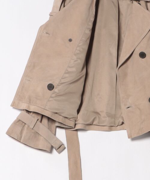 ALLSAINTS(オールセインツ)の「REED CROPPED SUEDE TRENCH COAT | REED クロップド スエード トレンチ コート(トレンチコート・レディース・ブラウン系その他・XS/S/M)」の9枚目の写真