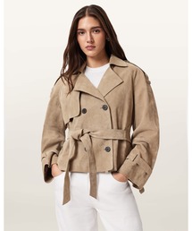 ALLSAINTS（オールセインツ）の「REED CROPPED SUEDE TRENCH COAT | REED クロップド スエード トレンチ コート（トレンチコート）」