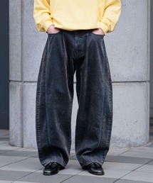RAGEBLUE | Flocked Denim Barrel Buggy Pants/フロッキーデニムバレルパンツ(デニムパンツ)