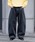 RAGEBLUE�i���C�W�u���[�j�́uFlocked Denim Barrel Buggy Pants/�t���b�L�[�f�j���o�����p���c�i�f�j���p���c�j�v�b�u���b�N