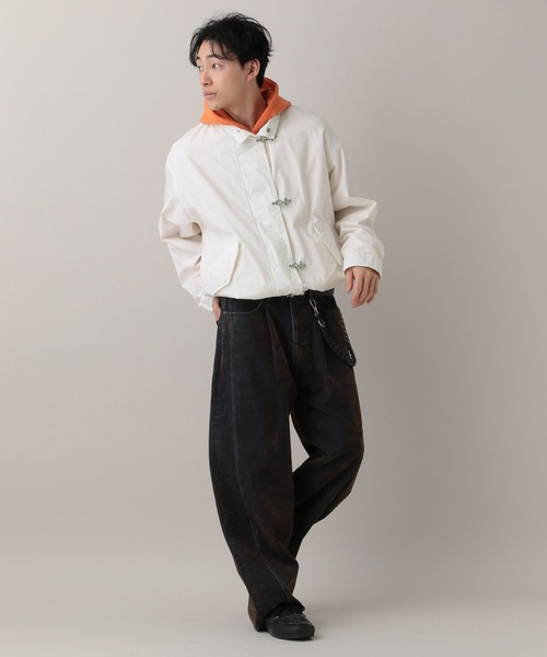 RAGEBLUE(レイジブルー)の「Flocked Denim Barrel Buggy Pants/フロッキーデニムバレルパンツ(デニムパンツ・メンズ・ブラウン/ブラック・LARGE/MEDIUM)」の8枚目の写真