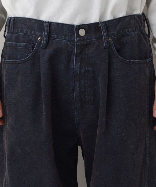 RAGEBLUE(レイジブルー)の「Flocked Denim Barrel Buggy Pants/フロッキーデニムバレルパンツ(デニムパンツ・メンズ・ブラウン/ブラック・LARGE/MEDIUM)」の17枚目の写真