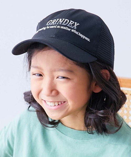 devirock（デビロック）の「洗える 親子で使える メッシュキャップ（キャップ・キッズ・チャコール/ブルー系/パープル系/ピンク系/ブルーグレー/アイボリー/ブラック・54/56/58）」の3枚目の写真