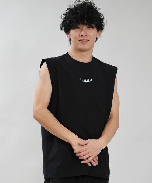 ELECTRIC(エレクトリック)の「【ムラサキスポーツ限定】Electric/エレクトリック タンクトップ UVカット 吸水速乾 接触冷感 E26STM05(タンクトップ・メンズ・ブラック/ホワイト・XL/L/M)」の10枚目の写真
