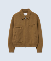 INTEMPOMOOD（インテンポムード）の「パッチポケットウールブルゾン_ベージュ（MA-1）」