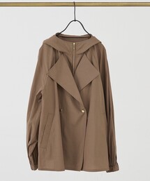 collex（コレックス）の「レイヤード風ジップアップコート（トレンチコート）」