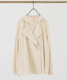 collex（コレックス）の「レイヤード風ジップアップコート（トレンチコート）」