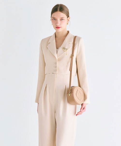 ROYAL PARTY（ロイヤルパーティー）の「ショートテーラージャケット（テーラードジャケット・レディース・オフホワイト/グレー/ブラック・FREE）」の21枚目の写真