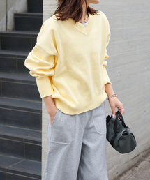 OUTDOOR PRODUCTS（アウトドアプロダクツ）の「スウェットライクVネックニットプルオーバー（ニット/セーター）」