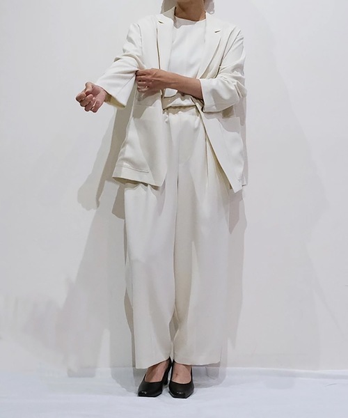 vent blanc(ヴァンブラン)の「denicher デニシェ Naturemier テーラードジャケット(テーラードジャケット・レディース・アイボリー/ネイビー/ブラック・FREE)」の18枚目の写真