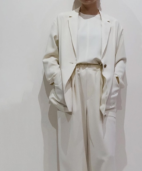 vent blanc(ヴァンブラン)の「denicher デニシェ Naturemier テーラードジャケット(テーラードジャケット・レディース・アイボリー/ネイビー/ブラック・FREE)」の17枚目の写真