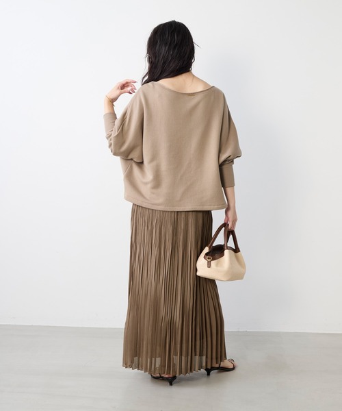 MICA&DEAL(マイカ&ディール)の「カラミプリーツロングスカート(スカート・レディース・ベージュ/ブラック・FREE)」の15枚目の写真