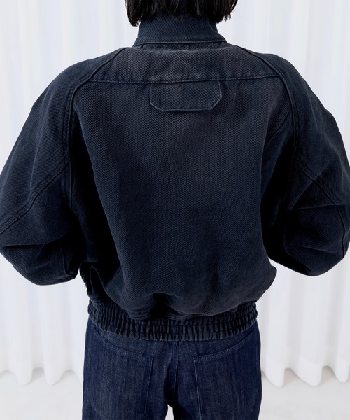 OUAT(オーユーエーティー)の「【OUAT】JUTE BLOUSON / -013- FADED BLACK JUTE BLOUSON(Tシャツ/カットソー・メンズ・ブラック・3/2)」の4枚目の写真