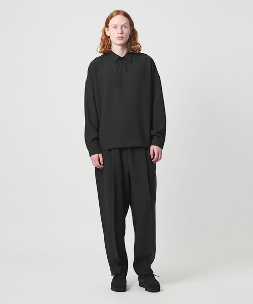 UNITED ARROWS & SONS by DAISUKE OBANA（ユナイテッドアローズアンドサンズバイダイスケオバナ）の「＜D.O UNITED ARROWS BY DAISUKE OBANA＞Ⅰ SETIN/LS PL 26SS/ポロシャツ（ポロシャツ・メンズ・ブラック・XL/M/S/L）」の17枚目の写真