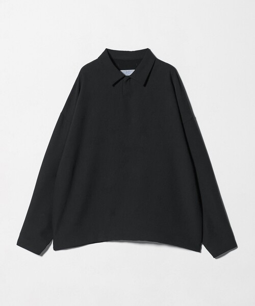 UNITED ARROWS & SONS by DAISUKE OBANA（ユナイテッドアローズアンドサンズバイダイスケオバナ）の「＜D.O UNITED ARROWS BY DAISUKE OBANA＞Ⅰ SETIN/LS PL 26SS/ポロシャツ（ポロシャツ・メンズ・ブラック・XL/M/S/L）」の12枚目の写真