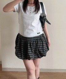 nemne store（ネンネストア）の「ヘンリーネックピチT（Tシャツ/カットソー）」
