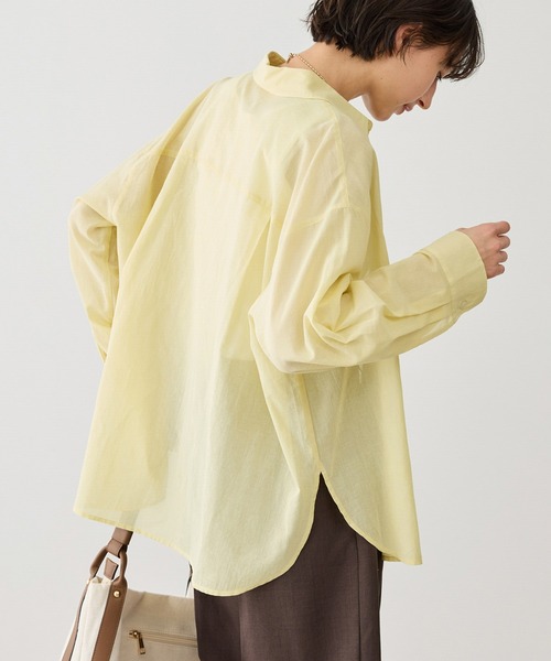 ROPE' PICNIC（ロペピクニック）の「お着軽シャツシリーズ コットンボイル2WAYカシュクールシャツ/接触冷感・通気性（シャツ/ブラウス・レディース・ブルー系その他4/ブルー/イエロー/ネイビー/ピンク/ホワイト・FREE）」の5枚目の写真