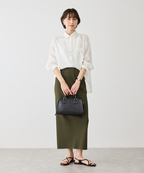 ROPE' PICNIC（ロペピクニック）の「お着軽シャツシリーズ コットンボイル2WAYカシュクールシャツ/接触冷感・通気性（シャツ/ブラウス・レディース・ブルー系その他4/ブルー/イエロー/ネイビー/ピンク/ホワイト・FREE）」の15枚目の写真