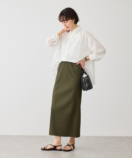 ROPE' PICNIC（ロペピクニック）の「お着軽シャツシリーズ コットンボイル2WAYカシュクールシャツ/接触冷感・通気性（シャツ/ブラウス・レディース・ブルー系その他4/ブルー/イエロー/ネイビー/ピンク/ホワイト・FREE）」の16枚目の写真