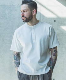MR.OLIVE | COMPACT HONEYCOMB MESH / HENLEY NECK T-SHIRT / M262105(Tシャツ/カットソー)