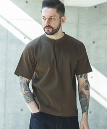 MR.OLIVE | COMPACT HONEYCOMB MESH / HENLEY NECK T-SHIRT / M262105(Tシャツ/カットソー)