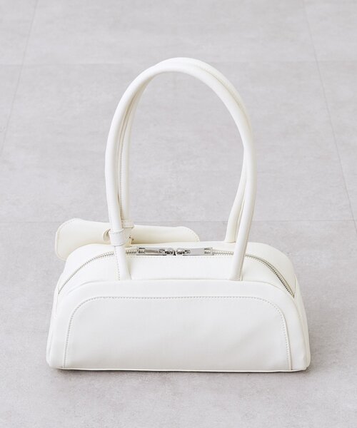 mystic（ミスティック）の「メガネホルダー付きラウンドBAG（トートバッグ・レディース・ブラック/オフホワイト/イエロー・ONE SIZE）」の4枚目の写真