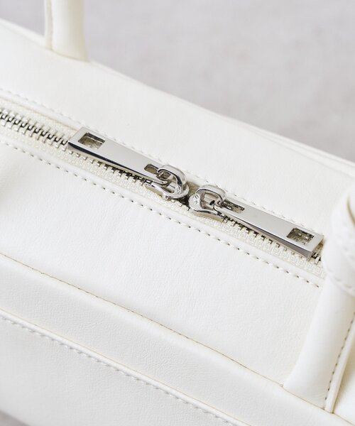 mystic（ミスティック）の「メガネホルダー付きラウンドBAG（トートバッグ・レディース・ブラック/オフホワイト/イエロー・ONE SIZE）」の5枚目の写真