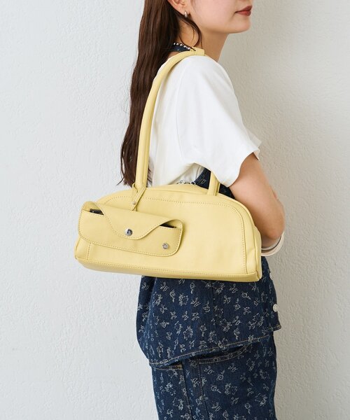 mystic（ミスティック）の「メガネホルダー付きラウンドBAG（トートバッグ・レディース・ブラック/オフホワイト/イエロー・ONE SIZE）」の21枚目の写真