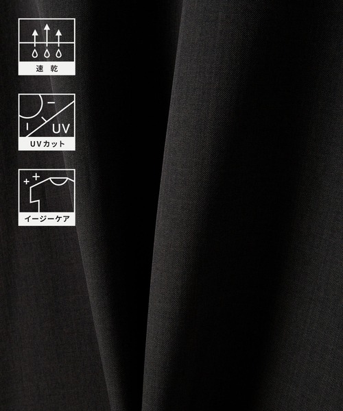 Alfred Alex(アルフレッドアレックス)の「【Alfred Alex】Dry-Touch Oversized Shirt / ドライポリツイル オーバーサイズ 半袖レギュラーカラーシャツ【セットアップ対応】(シャツ/ブラウス・メンズ・ネイビー系/グレー/スモークグレー/ライトグレー/ブラック系/スミクロ・S/M/L)」の7枚目の写真