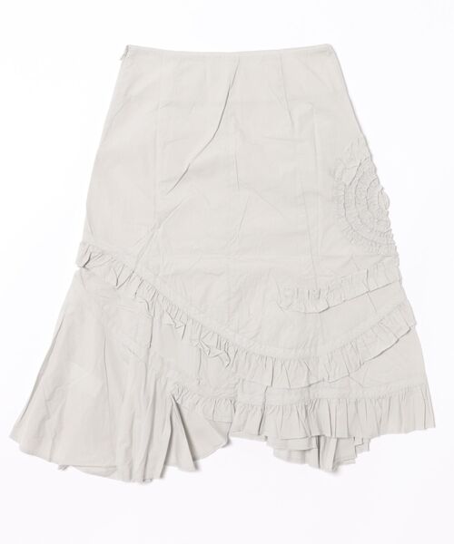 Desigual（デシグアル）の「ミディアム丈のアシンメトリースカート（スカート・レディース・ホワイト・S/M/L/XL/XS）」の3枚目の写真
