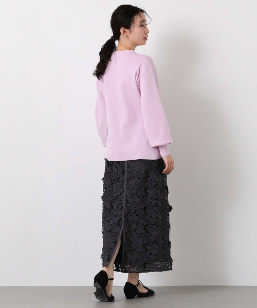 Gready Brilliant(グレディブリリアン)の「ペプラムGOLD釦Vネックカーデ(カーディガン/ボレロ・レディース・グレイッシュベージュ/ピンク・FREE)」の14枚目の写真