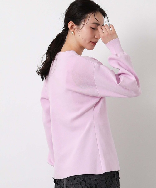 Gready Brilliant(グレディブリリアン)の「ペプラムGOLD釦Vネックカーデ(カーディガン/ボレロ・レディース・グレイッシュベージュ/ピンク・FREE)」の17枚目の写真