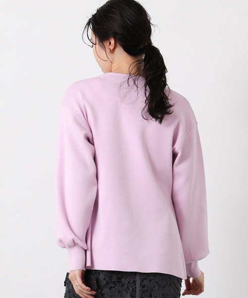 Gready Brilliant(グレディブリリアン)の「ペプラムGOLD釦Vネックカーデ(カーディガン/ボレロ・レディース・グレイッシュベージュ/ピンク・FREE)」の18枚目の写真