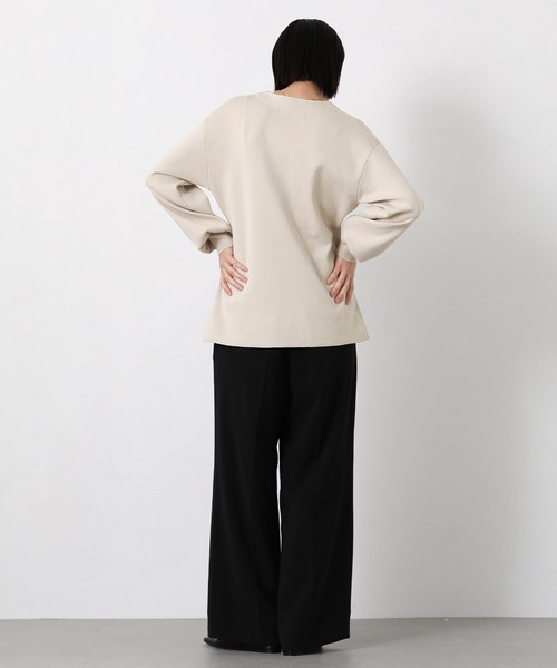 Gready Brilliant(グレディブリリアン)の「ペプラムGOLD釦Vネックカーデ(カーディガン/ボレロ・レディース・グレイッシュベージュ/ピンク・FREE)」の5枚目の写真