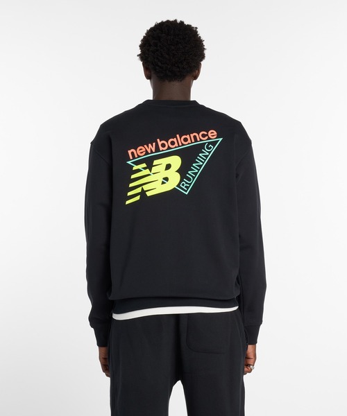 NEW BALANCE（ニューバランス）の「トライロゴフレンチテリークルー（スウェット・メンズ・ブラック/サックスブルー/サンドグレー・SMALL/MEDIUM/LARGE/X-LARGE/XX-LARGE）」の5枚目の写真