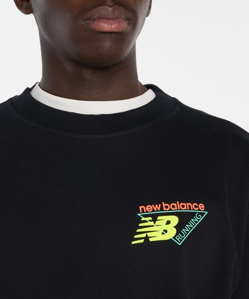 NEW BALANCE（ニューバランス）の「トライロゴフレンチテリークルー（スウェット・メンズ・ブラック/サックスブルー/サンドグレー・SMALL/MEDIUM/LARGE/X-LARGE/XX-LARGE）」の7枚目の写真
