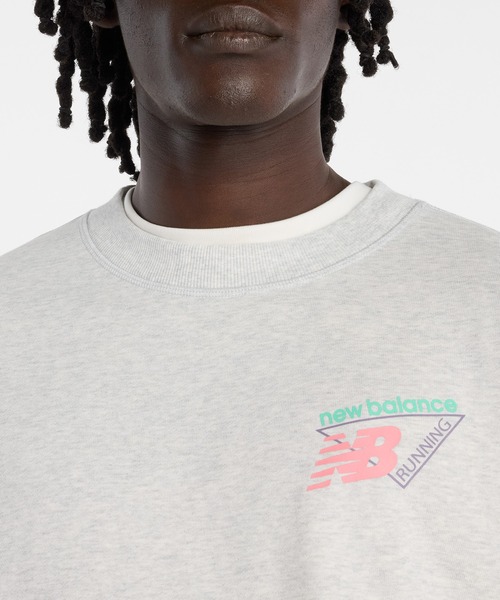 NEW BALANCE（ニューバランス）の「トライロゴフレンチテリークルー（スウェット・メンズ・ブラック/サックスブルー/サンドグレー・SMALL/MEDIUM/LARGE/X-LARGE/XX-LARGE）」の15枚目の写真