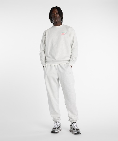 NEW BALANCE（ニューバランス）の「トライロゴフレンチテリークルー（スウェット・メンズ・ブラック/サックスブルー/サンドグレー・SMALL/MEDIUM/LARGE/X-LARGE/XX-LARGE）」の17枚目の写真