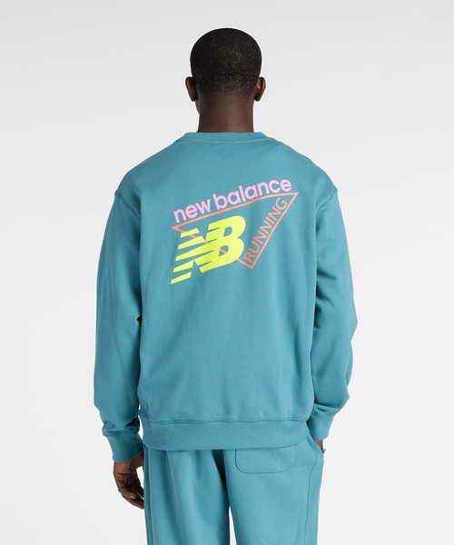 NEW BALANCE（ニューバランス）の「トライロゴフレンチテリークルー（スウェット・メンズ・ブラック/サックスブルー/サンドグレー・SMALL/MEDIUM/LARGE/X-LARGE/XX-LARGE）」の19枚目の写真