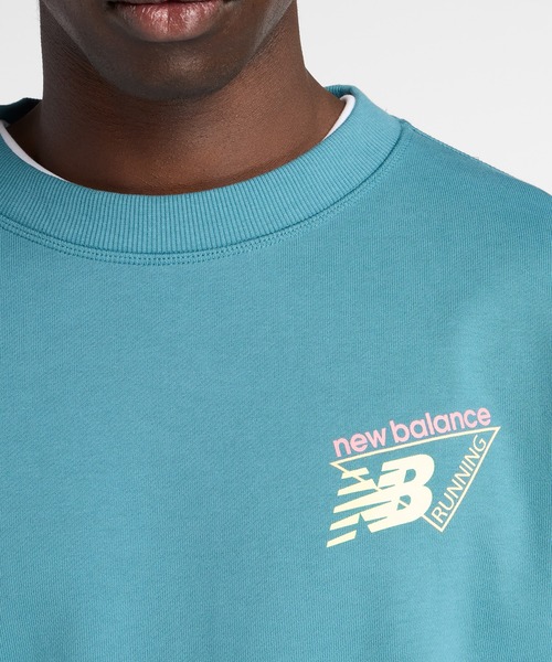 NEW BALANCE（ニューバランス）の「トライロゴフレンチテリークルー（スウェット・メンズ・ブラック/サックスブルー/サンドグレー・SMALL/MEDIUM/LARGE/X-LARGE/XX-LARGE）」の20枚目の写真