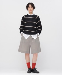 MARGARET HOWELL | FINE STRIPE COTTON SILK TROUSERS(その他パンツ)