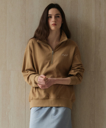 STUDIO&PARC（スタジオアンドパルク）の「Half-Zip Sweatshirt_Beige（スウェット）」