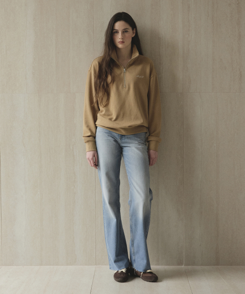 STUDIO&PARC（スタジオアンドパルク）の「Half-Zip Sweatshirt_Beige（スウェット・レディース・ベージュ・1）」の3枚目の写真