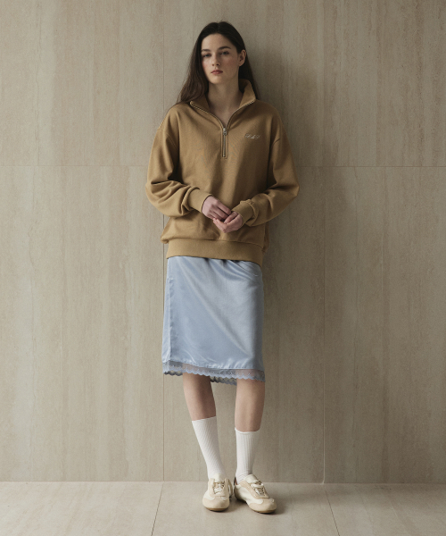 STUDIO&PARC（スタジオアンドパルク）の「Half-Zip Sweatshirt_Beige（スウェット・レディース・ベージュ・1）」の4枚目の写真