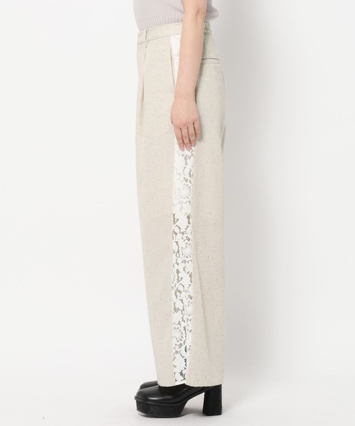 HARE（ハレ）の「レースラインツイードパンツ(HARE)（スラックス・レディース・オフホワイト/ブラック・FREE）」の15枚目の写真