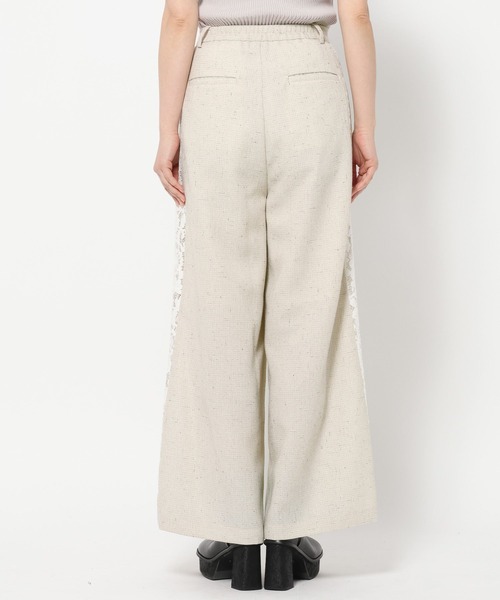 HARE（ハレ）の「レースラインツイードパンツ(HARE)（スラックス・レディース・オフホワイト/ブラック・FREE）」の16枚目の写真