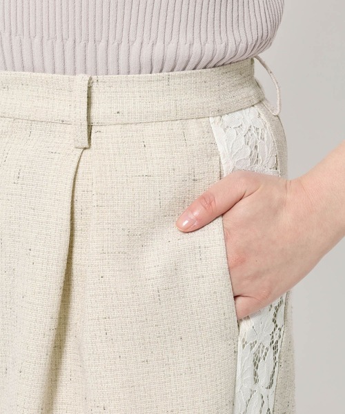 HARE（ハレ）の「レースラインツイードパンツ(HARE)（スラックス・レディース・オフホワイト/ブラック・FREE）」の18枚目の写真