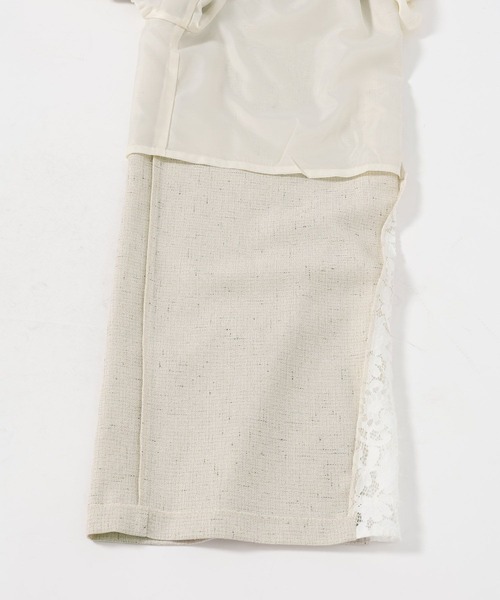 HARE（ハレ）の「レースラインツイードパンツ(HARE)（スラックス・レディース・オフホワイト/ブラック・FREE）」の22枚目の写真